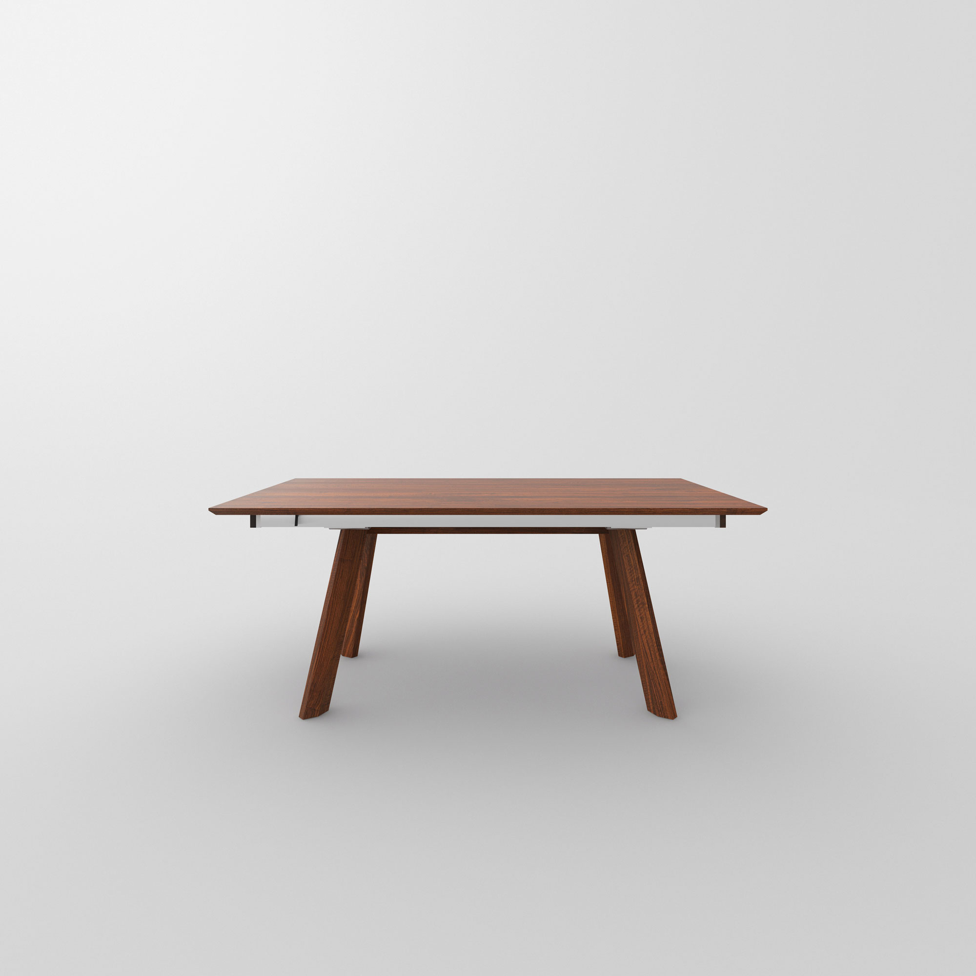 Extendable Designer Table RHOMBI BUTTERFLY cam1 custom made in solid wood by vitamin design