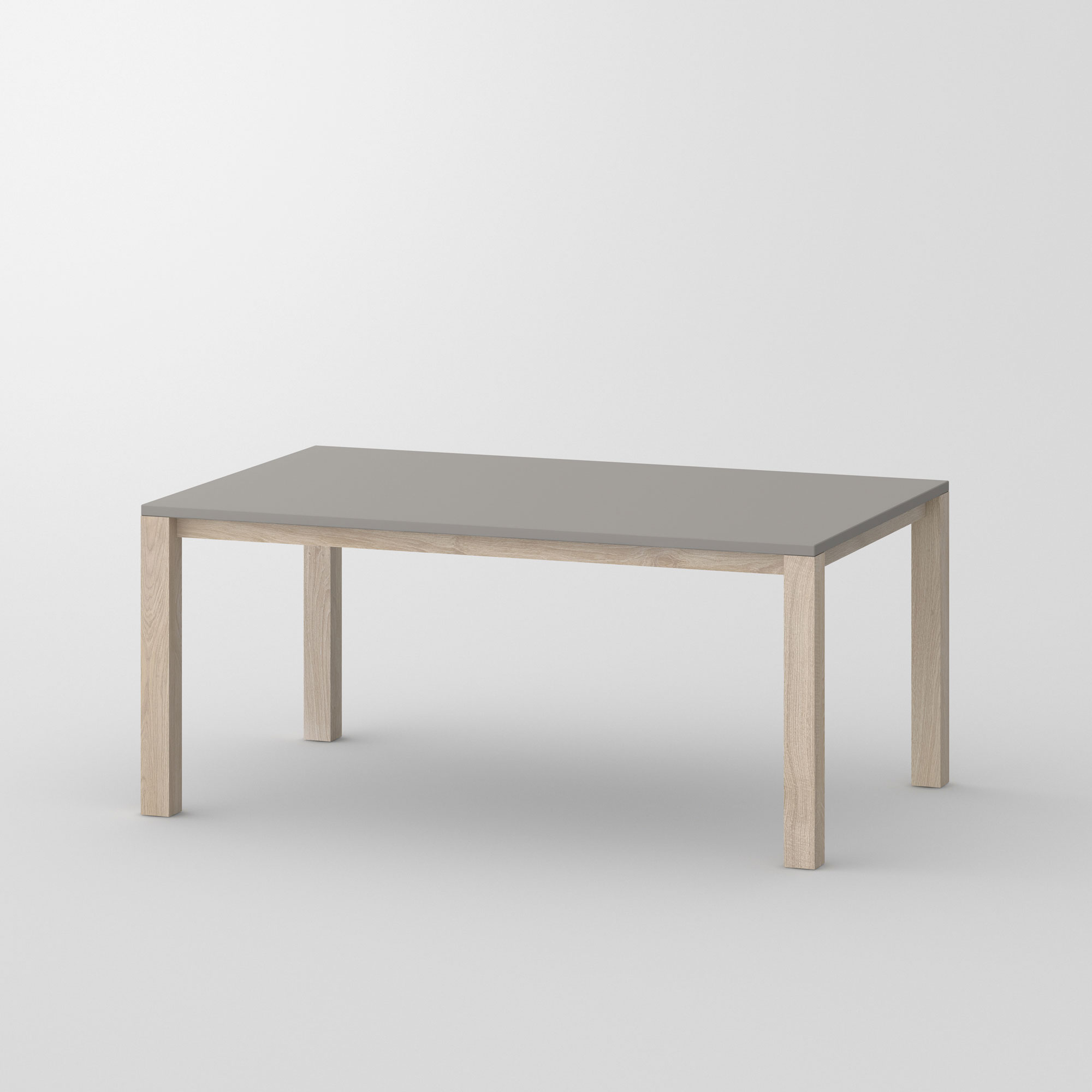 Variable Linoleum Table VARIUS BASIC LINO cam1 custom made in solid wood by vitamin design