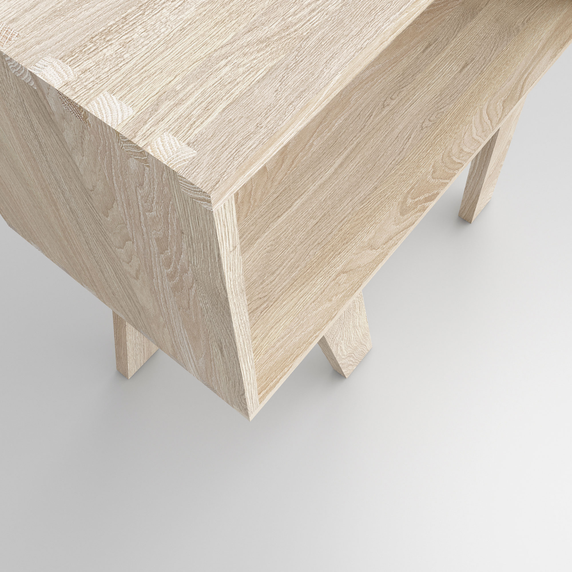 Designer Solid Wood Shelf GO 0000 custom made in solid wood by vitamin design