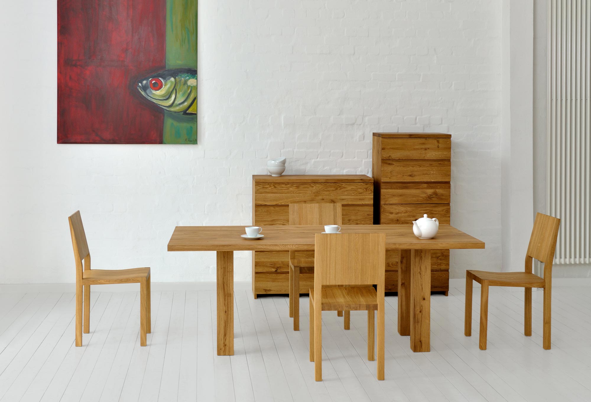 Frameless Table DUCK 2790 custom made in solid wood by vitamin design