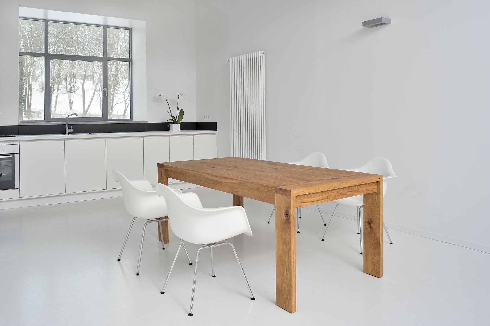 Extendable Table LUNGO 2756 custom made in solid wood by vitamin design
