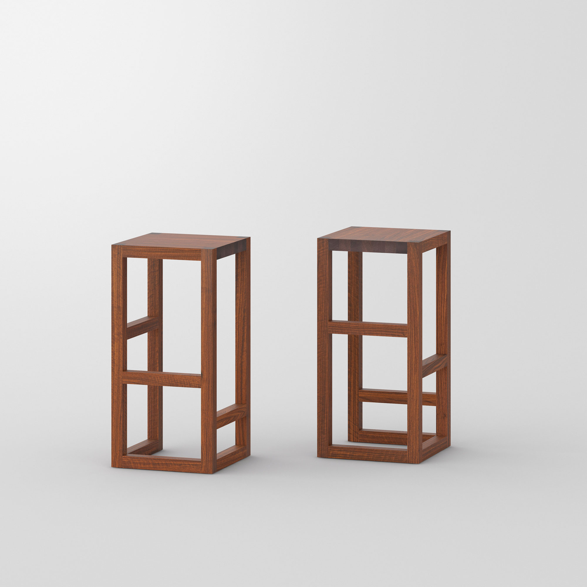 Bar Stool Solid Wood STEP cam1 custom made in solid wood by vitamin design