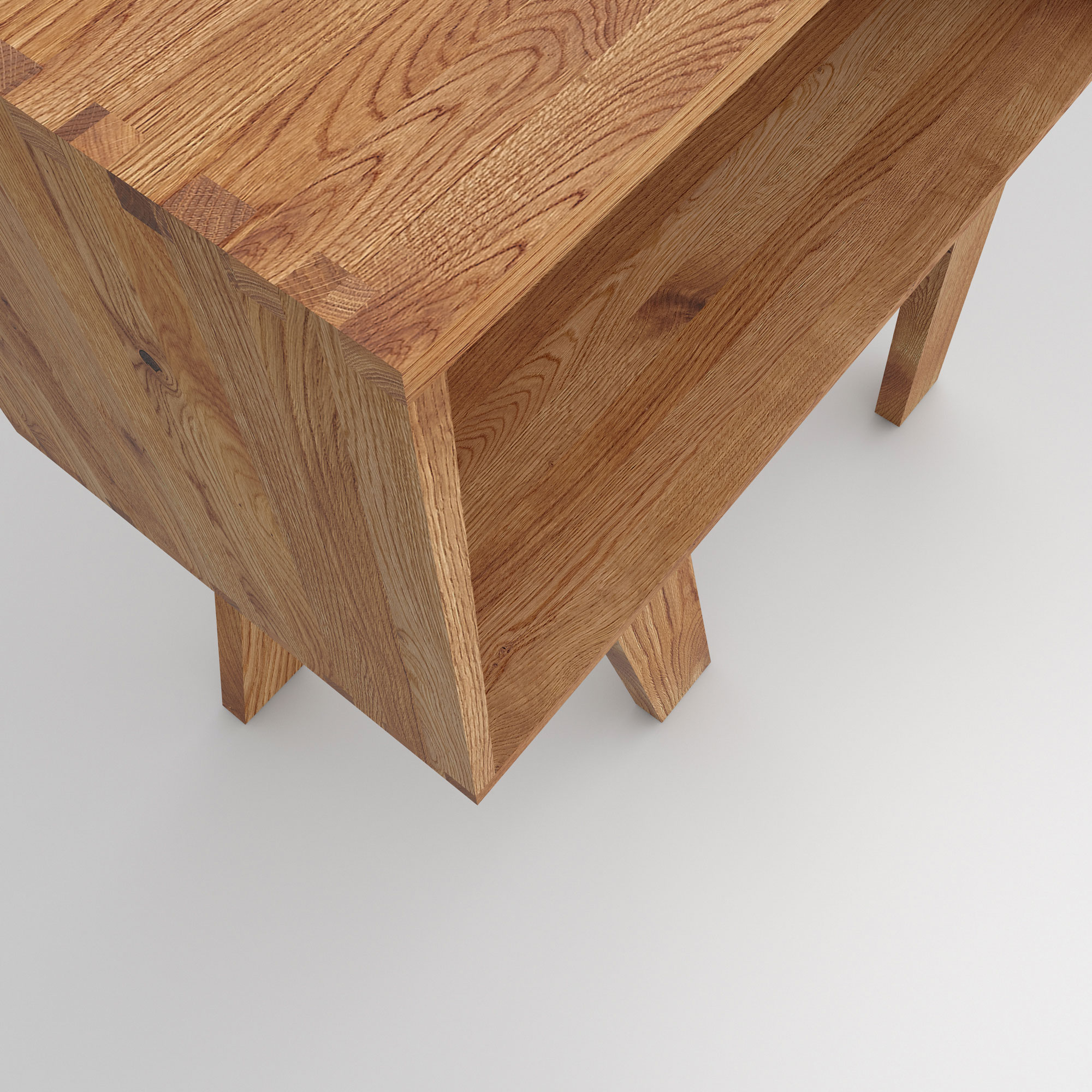 Solid Wood Shelf GO RW cam4 custom made in solid wood by vitamin design
