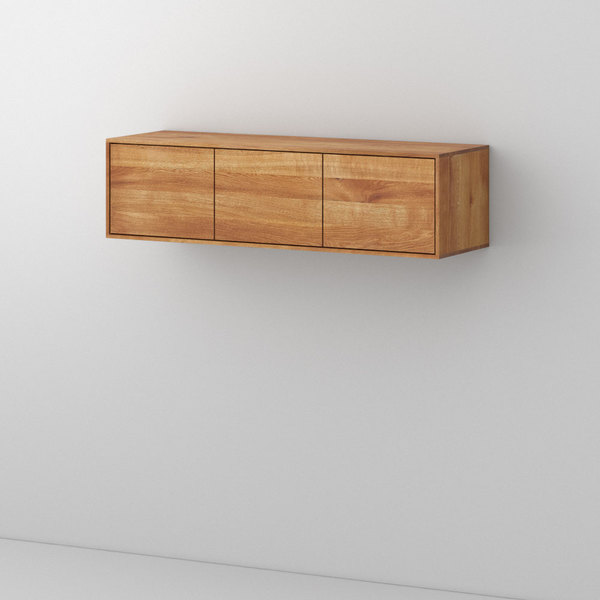 Design Schrank Kommode IOTA WALL H cam1 Maßgefertigt aus 無垢節ありオーク材、オイル仕上げ von vitamin design