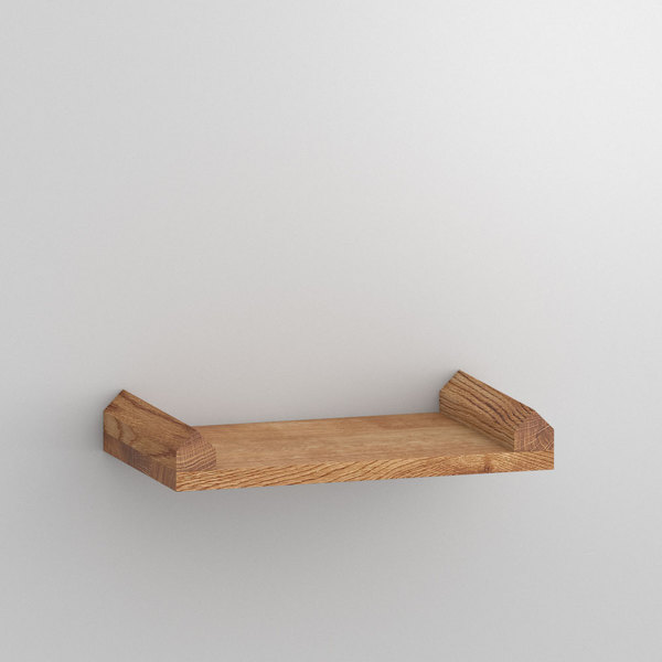 Linoleum Holz Regal AVARIUM BOARD cam1 Maßgefertigt aus 無垢節ありオーク材、オイル仕上げ von vitamin design